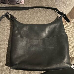 Vintage coach black leather bag